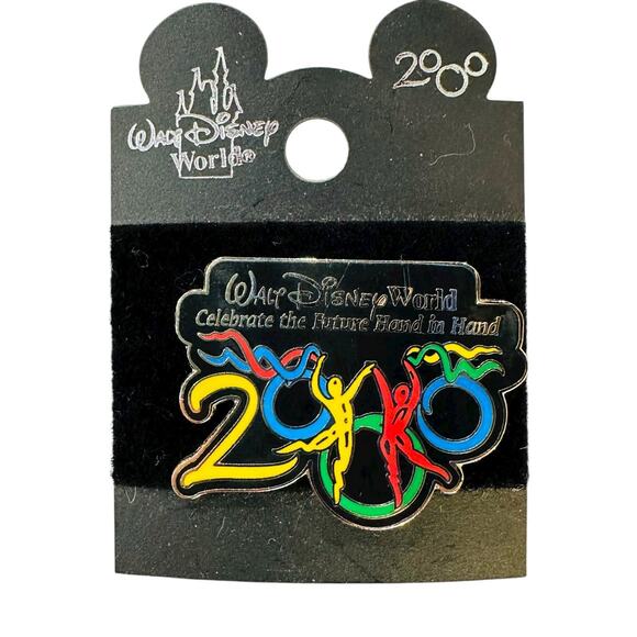 RARE Vintage Walt Disney World Year 2000 Commemorative Trading Pin New On Card! - Picture 1 of 4
